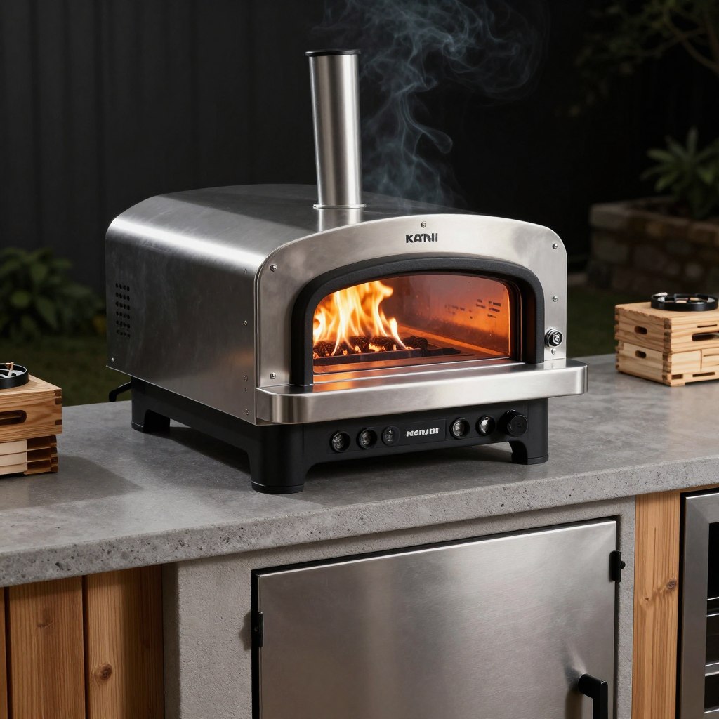Ooni Karu 12G multi-fuel pizza oven with glass door