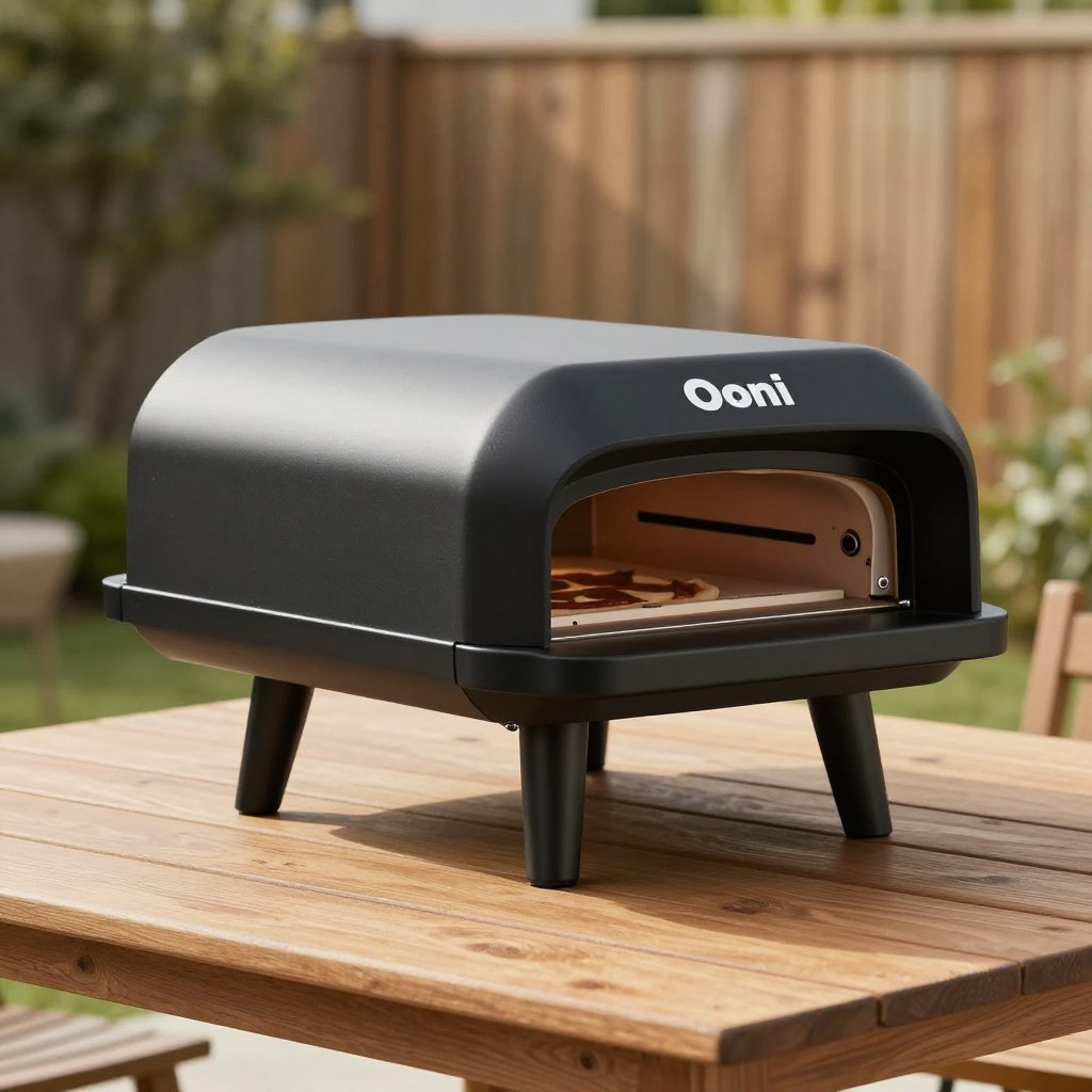 Ooni Koda 12 propane pizza oven on outdoor table
