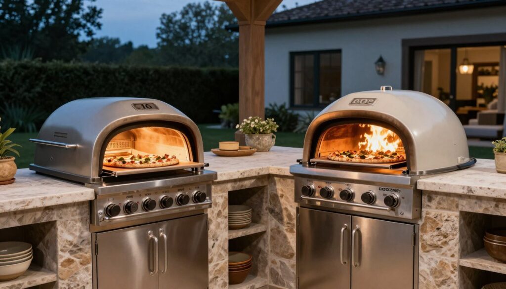 Ooni and Gozney pizza ovens side by side comparison
