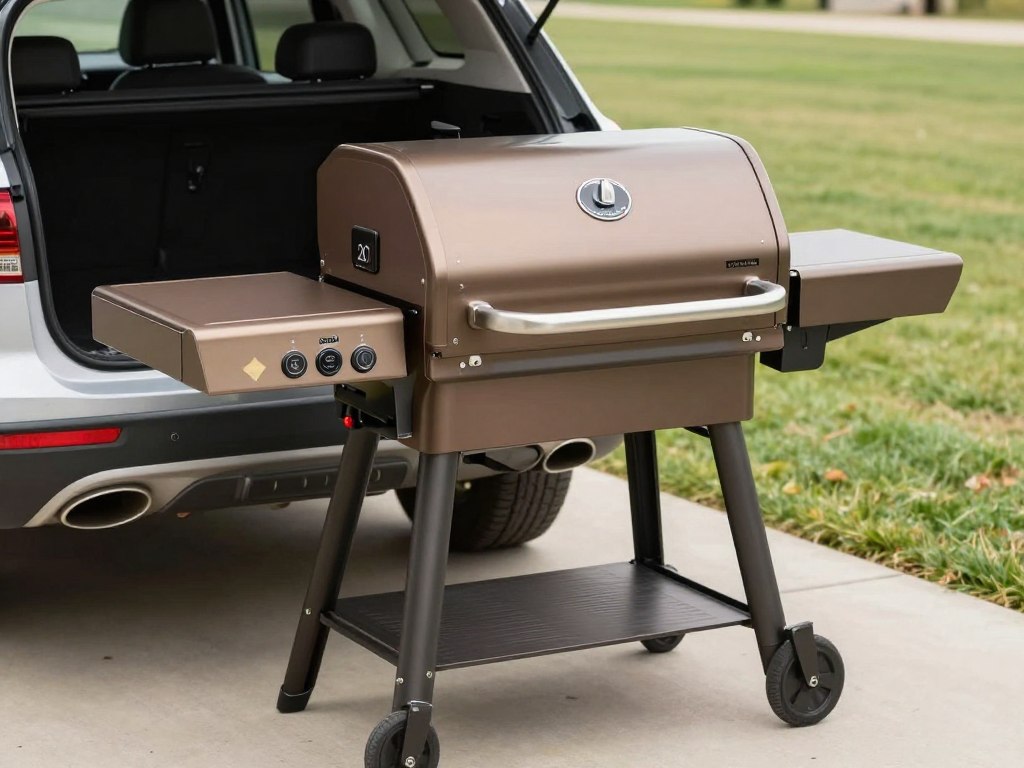 Traeger Tailgater 20 portable pellet grill review compact design